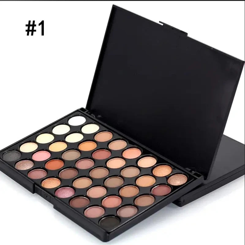 40/74/78 Colors Glitter Eyeshadow Palette Matte Waterproof Long Lasting Pressed Powder Cosmetics Kit Fashion Women MakeUp Tools