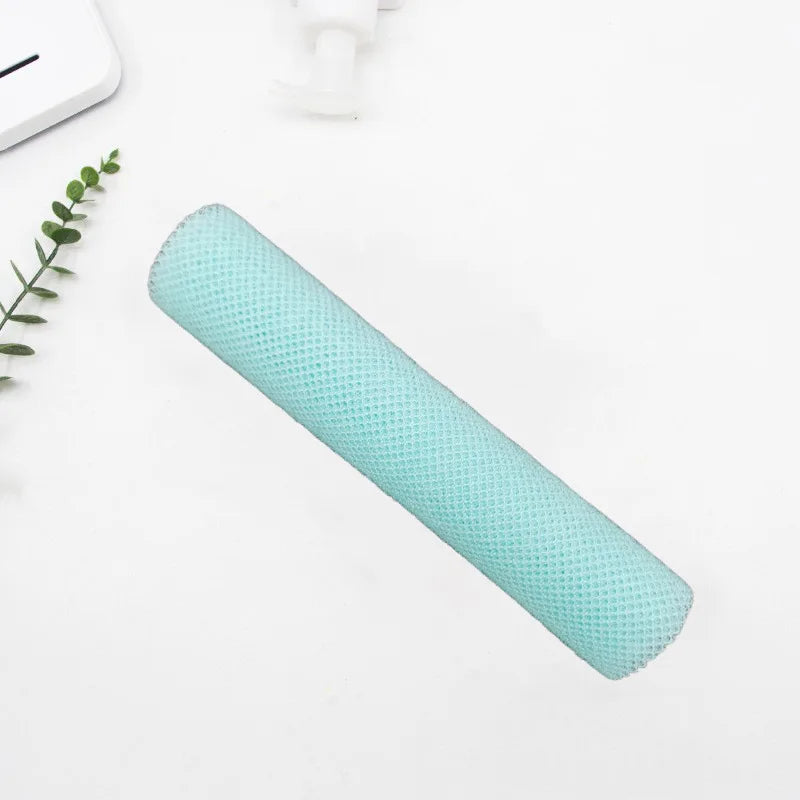 Mesh African Net Bath Sponge Water-absorbent Long Strip Shower Scrubber Quick Foaming Lightweight Exfoliating Bath Towel