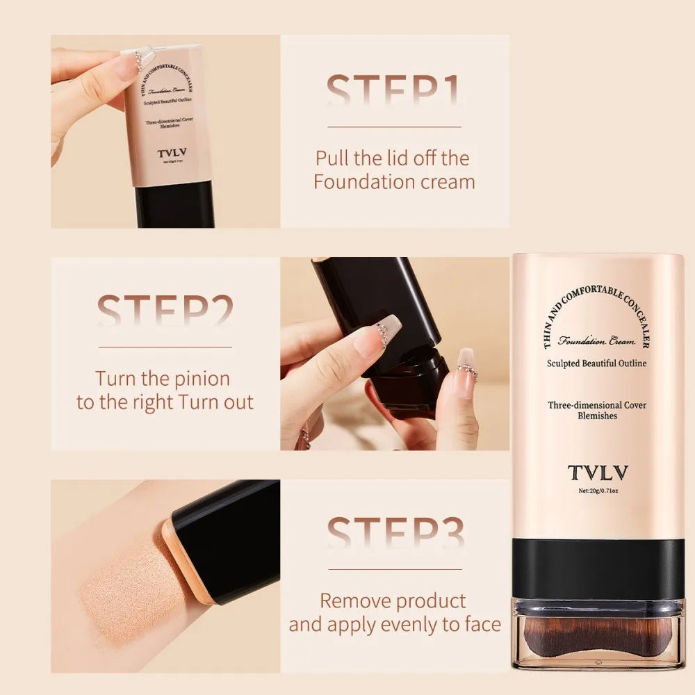Hot Sale Lightweight Foundation Stick Long-Lasting Full Coverage Moisturizer Natural Finish Makeup Foundation Stick