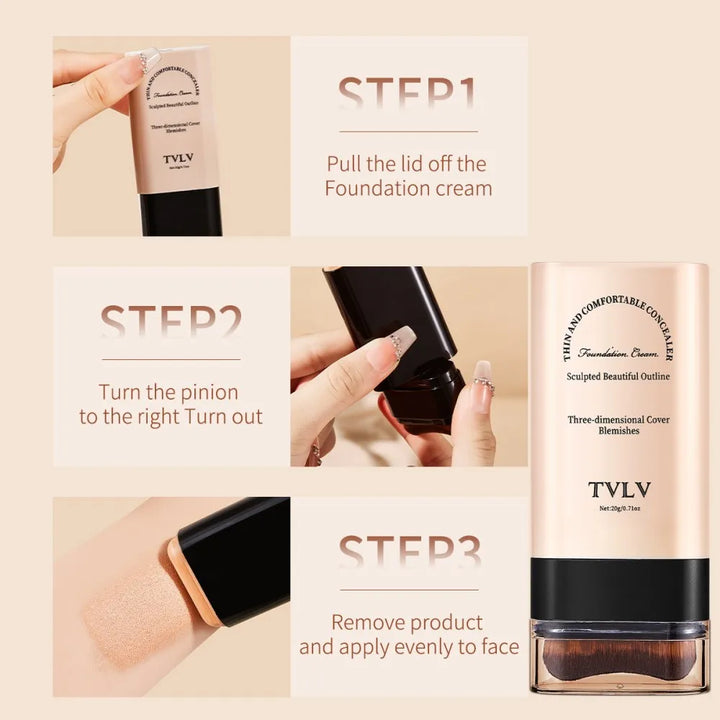 Hot Sale Lightweight Foundation Stick Long-Lasting Full Coverage Moisturizer Natural Finish Makeup Foundation Stick
