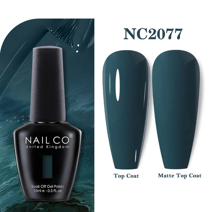 NAILCO 131Colors Vernis Semi Permanent UV Varnish Gel Nail Polish Nails Art Gel Manicure TOP BASE Varnish Hybrid