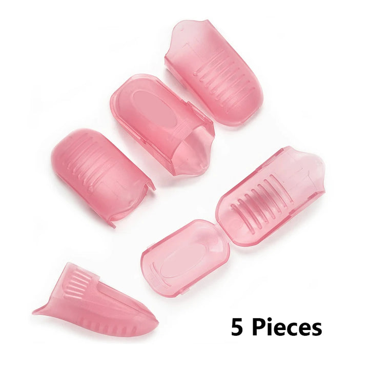 5Pcs Nail Art Soak off Cap Clips Gel Polish Acrylic Nails Remover Wraps Manicure Tool for Easy Removal And Professional Finish