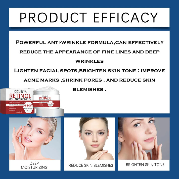 Anti Wrinkle Retinol Cream Collagen Remover Fine line Face Care Cream for Moisturizer Whitening Brighten Skin Care Products
