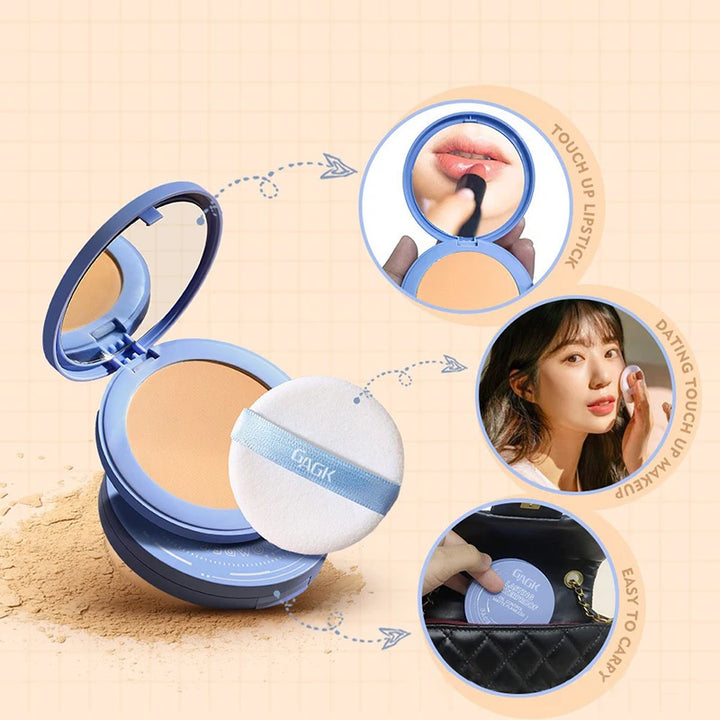 Translucent Bronzer Powder Makeup Nude Face Oil Control Matte Brighten Waterproof Set Press Loose Powder Korean Dupes Cosmetics