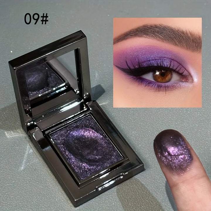 Single Color Glitter Eyeshadow Waterproof Sweatproof Long Lasting Highlight for Party Cosplay
