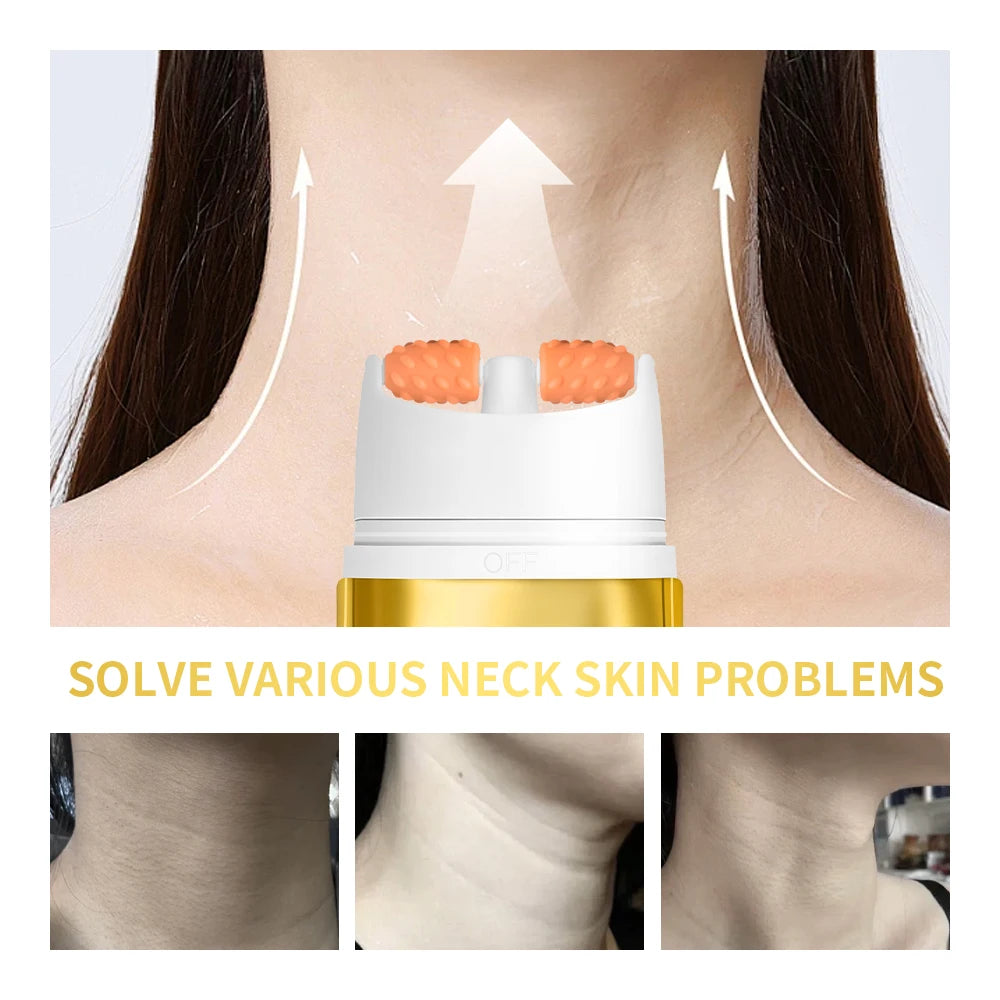Lakerain Anti-wrinkle AH-8 Firming Neck Cream With Roller Neck Lifting Care Massage Neck Cream Moisturizing Beauty Neck Cream