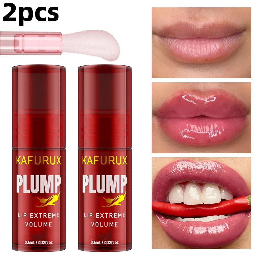 1PC Lip Plump Long Lasting Lip Oil Moisturizing Lip Gloss Serum Instant Volumising Essence Oil Repair Lip Fine Lines Increase El