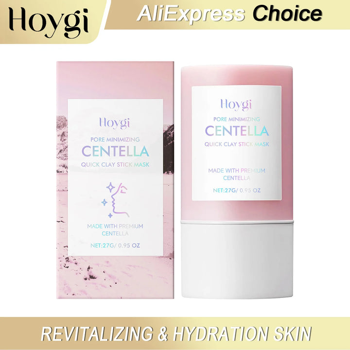 HOYGI Centella Clay Mask Stick Facial Cleansing Shrink Pores Soften Moisturizing Hydrating Soothing Face Mud Mask Skin Care 27g