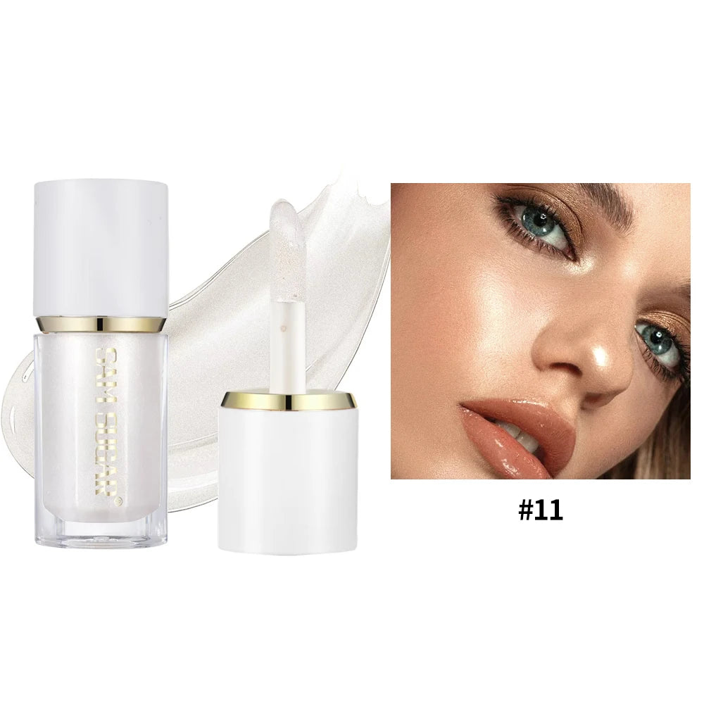 Facial Liquid Fluorescent Powder Antique Bronze Contour High Gloss Liquid Makeup Facial Shiny High Gloss