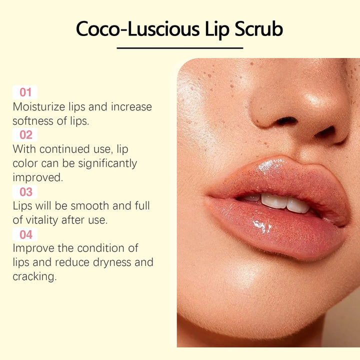 HOYGI Turmeric Lip Scrub Exfoliator Moisturizing Repair Lips Mask Softening Remove Dead Skin Coconut Oil Dry Lip Care Scrub Balm