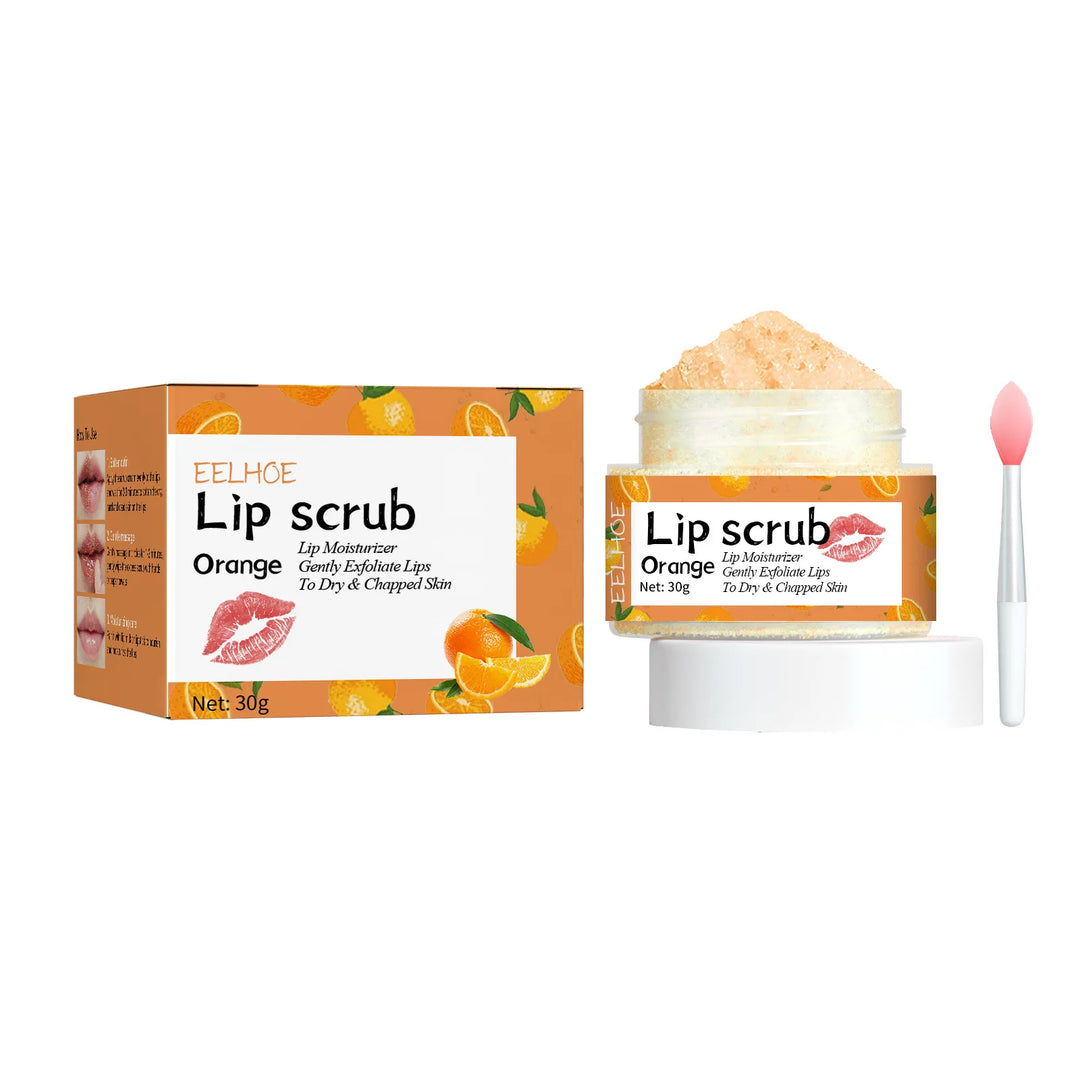 EELHOE Pink Lips Scrub Exfoliator Dead Skin Removal Lightening Fade Lip Lines Anti Dryness Moisturizing Makeup Lip Care Products