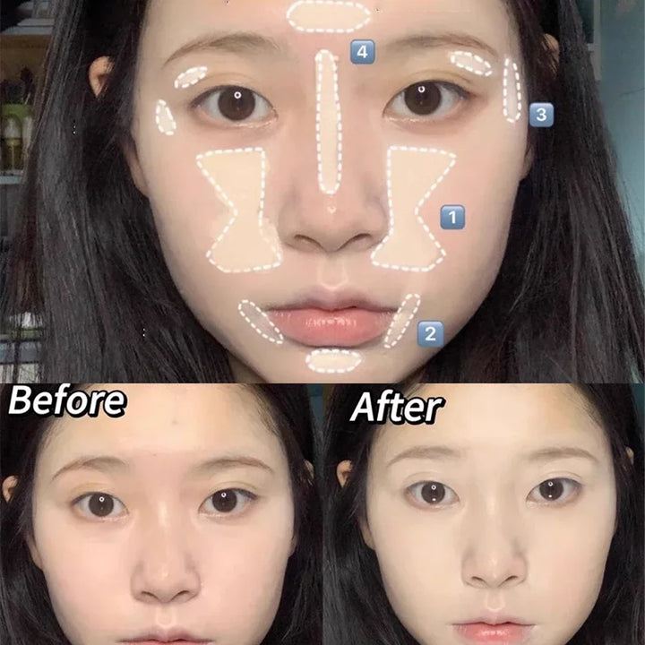 Pink Liquid Concealer Stick Moisturizing Waterproof Brightening Concealer Cream Lasting Cover Acne Spot Dark Circles Face Makeup