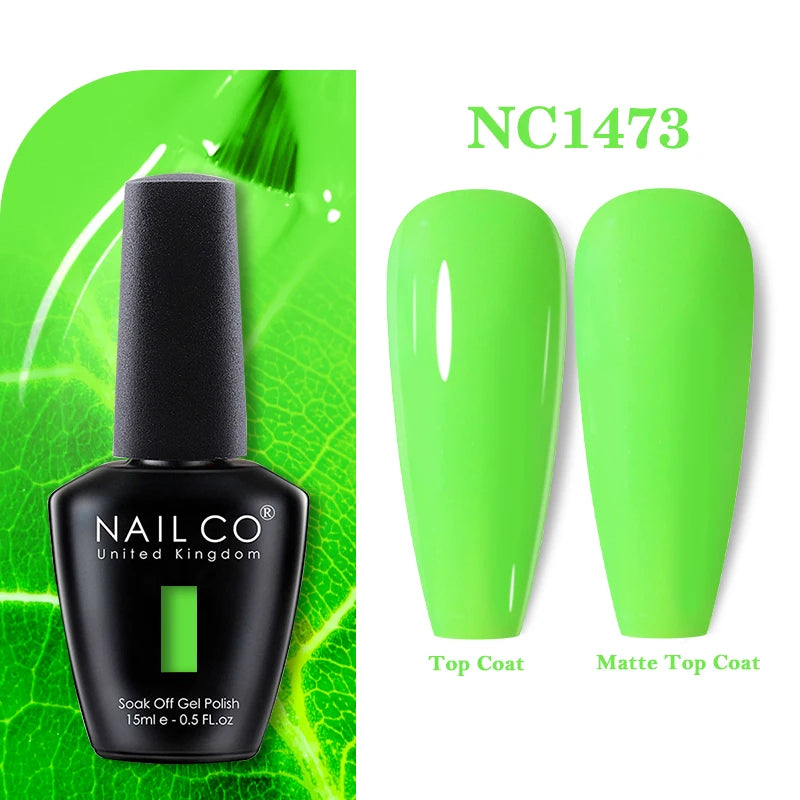 NAILCO 131Colors Vernis Semi Permanent UV Varnish Gel Nail Polish Nails Art Gel Manicure TOP BASE Varnish Hybrid