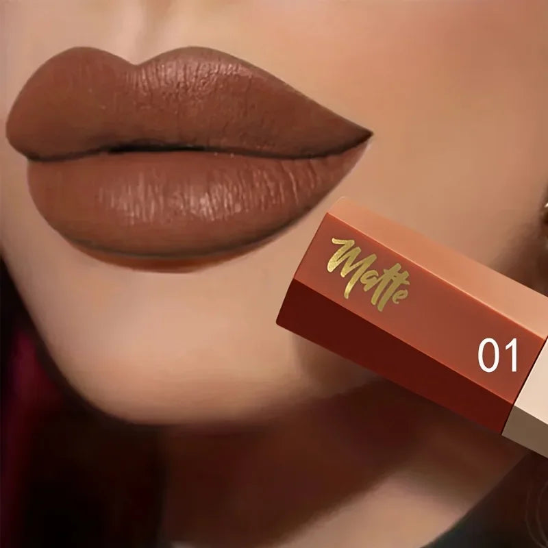 Velvet Matte Liquid Lipstick, Lightweight Thin-as-Fog Texture, Long Lasting Waterproof Lip Makeup Gift for Women