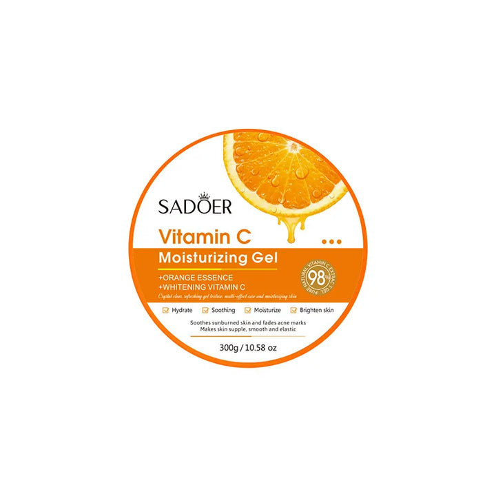 300g Aloe Vera Hydrating Gel Vitamin C & Collagen Moisturizer Skin Gel Evening Primrose VE Soothing Repair Gel for Face & Body