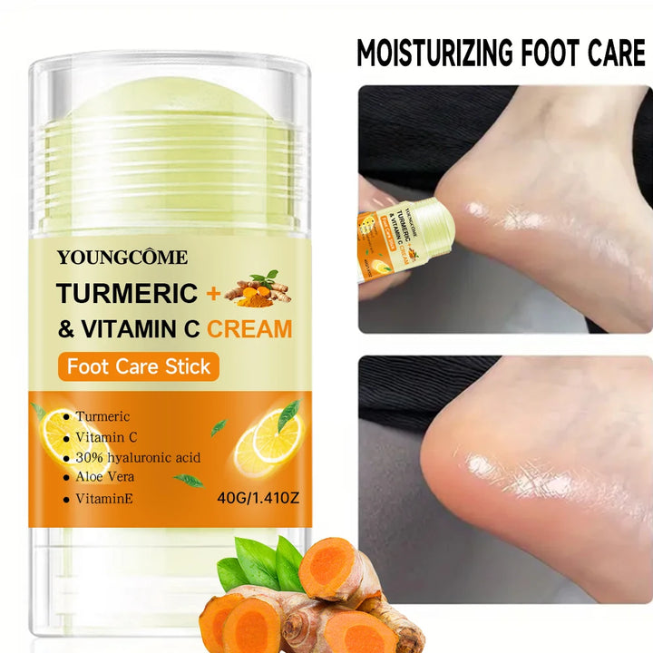 Foot Balm Professional Cracked Heel Repair Balm Stick Moisturizing Foot Balm, Rolls On, No Mess Like Foot Cream or Foot Lotion