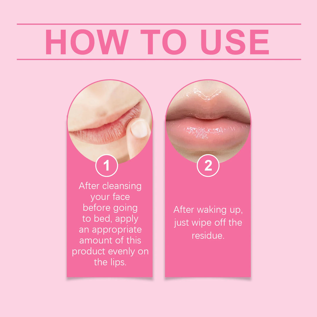 HOYGI Sleep Lip Mask Deep Hydration Lasting Moisturizing Exfoliation Night Lips Care Maintenance Fades Lip Lines Anti Cracked