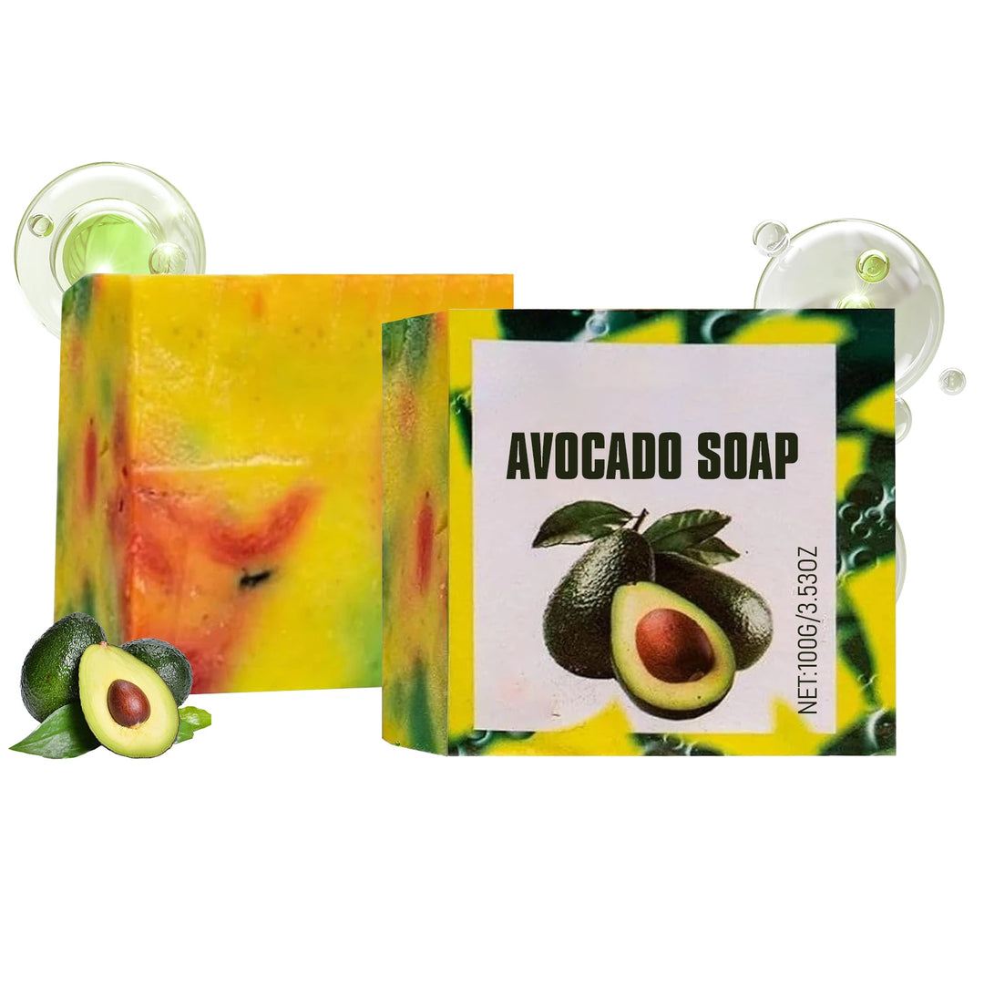 Avocado Moisturizing Soap Softening Keratin Deep Pore Cleansing Remove Dirt Improve Skin Conditions Body Nourishing Care Soap
