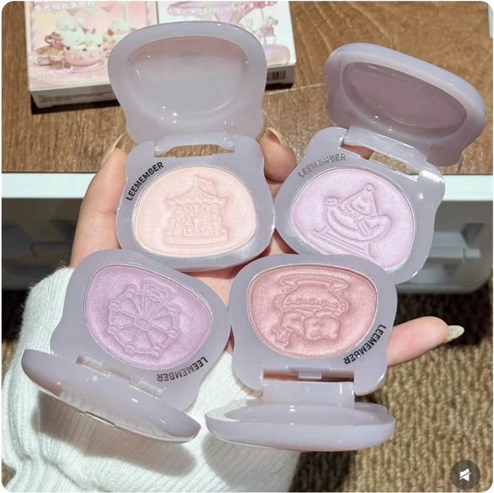 LEEMEMBER Satin Finish Multi Purpose Powder 5g Summer Edition Color Blush Monochrome Pearlescent Makeup Cosmetics