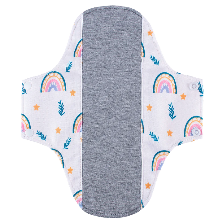AIO Washable Cotton Printed Panty Liner Regular Flow Menstrual Pads Graphene Cloth Tampons Urinary Incontinence Sanitary Pads