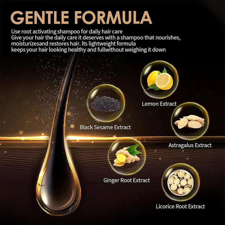 Spartan Root Activator Shampoo Anti Hair Loss Hair Regrowth Non-irritating Fluffy Nourishing Shampoo Hair Care Product