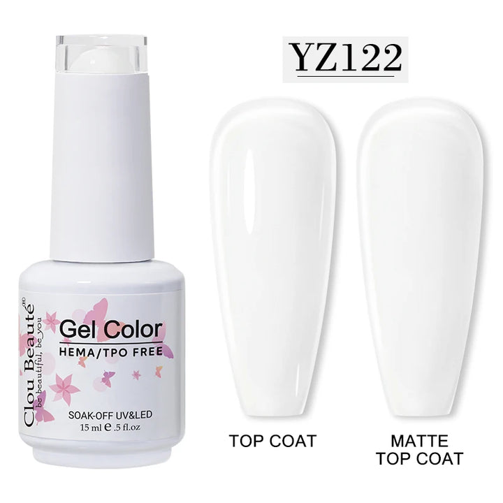 Clou Beaute 15ml HEMA TPO FREE Gel Nail Polish Vernis Semi Permanent UV Nail Art Varnish Lakiery Hybrydowe Manicure Gel Polish