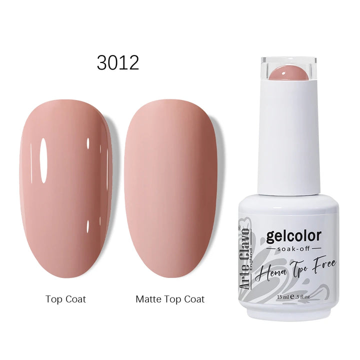 Arte Clavo 15ml HEMA TPO FREE Gel Nail Polish Pink Hybrid Nail Manicure Semi-permanent Enamels Varnish For UV LED Nails Supplies