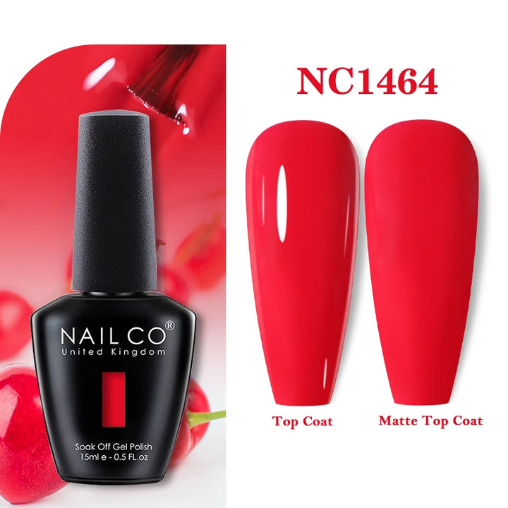 NAILCO 131Colors Vernis Semi Permanent UV Varnish Gel Nail Polish Nails Art Gel Manicure TOP BASE Varnish Hybrid