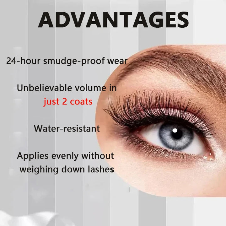 1/2/3PCS 7D Fiber Mascara Set Waterproof Durable Curling Mascara Sweatproof Anti-smudge Slimming Base Mascara for all skin types