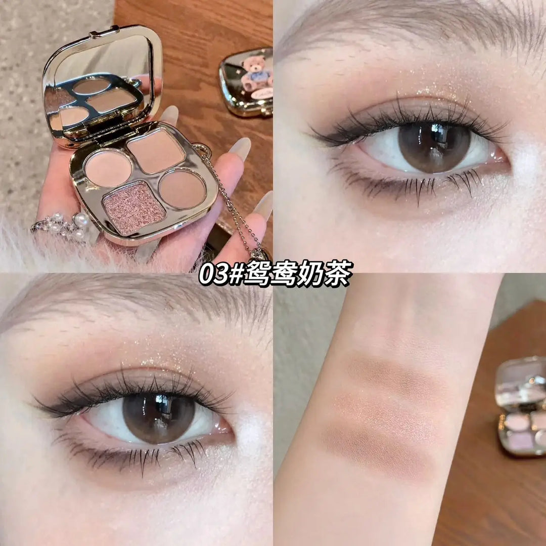 Kakashow Little Bear Eyeshadow Palette - Soft, Natural, Long-Lasting, Non-Fading, and Smudge-Free Eyeshadow Palette