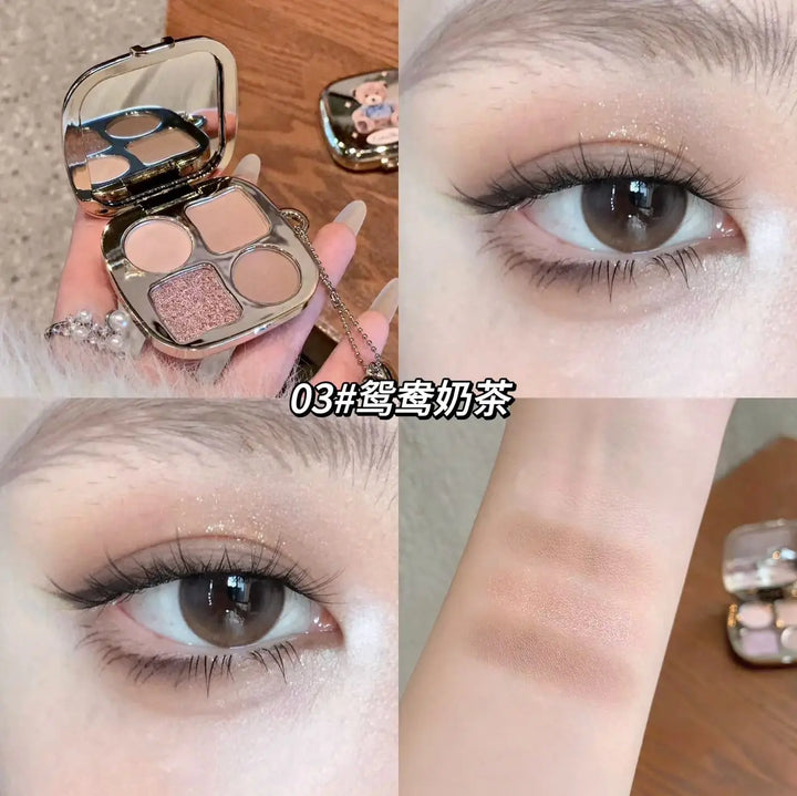 Kakashow Little Bear Eyeshadow Palette - Soft, Natural, Long-Lasting, Non-Fading, and Smudge-Free Eyeshadow Palette