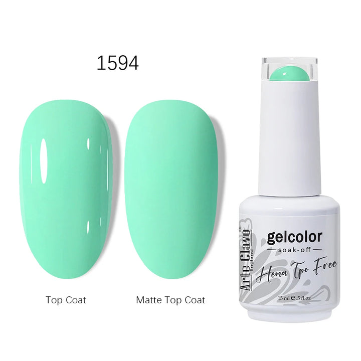 Arte Clavo 15ml HEMA TPO FREE Gel Nail Polish Pink Hybrid Nail Manicure Semi-permanent Enamels Varnish For UV LED Nails Supplies