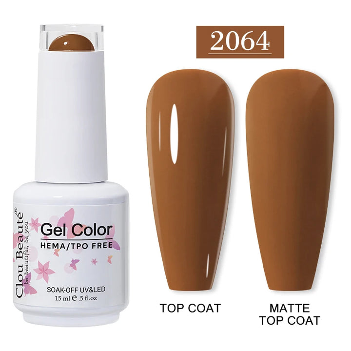 Clou Beaute 15ml HEMA TPO FREE Gel Nail Polish Vernis Semi Permanent UV Nail Art Varnish Lakiery Hybrydowe Manicure Gel Polish