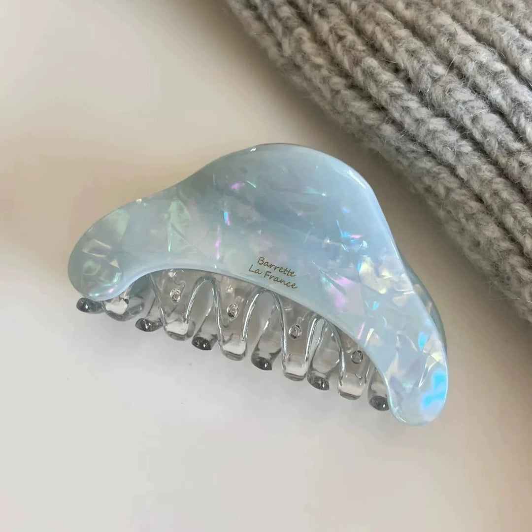Korean Style Acetate Mermaid Color Hair Claw High Quality Shark Clip Elegant Women Back Head Bun Hair Accessory Gifts