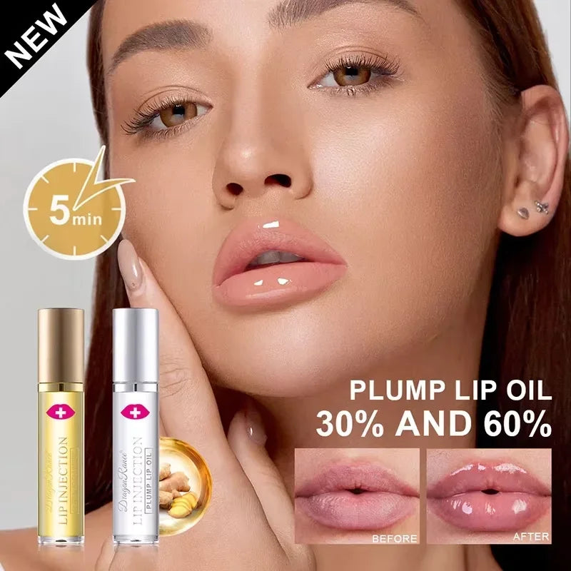 Instant Volumising Lip Plumper Oil Enhancer Lip Gloss Plumping Serum Moisturizing Anti-Wrinkle Lipstick Sexy Lip Care Makeup