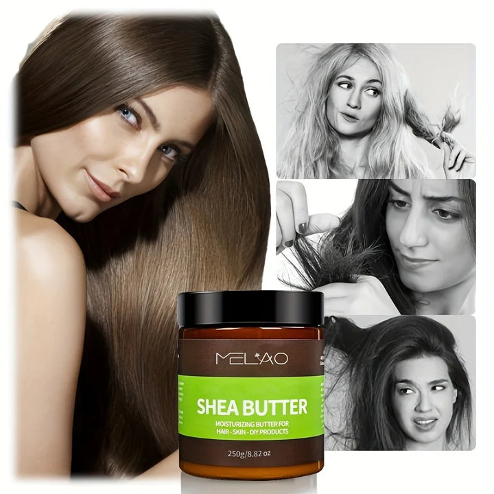 MELAO Organic Shea Butter for Body & Face Organic , 100% Raw & Unrefined to Soften, Smooth & Boost Radiance