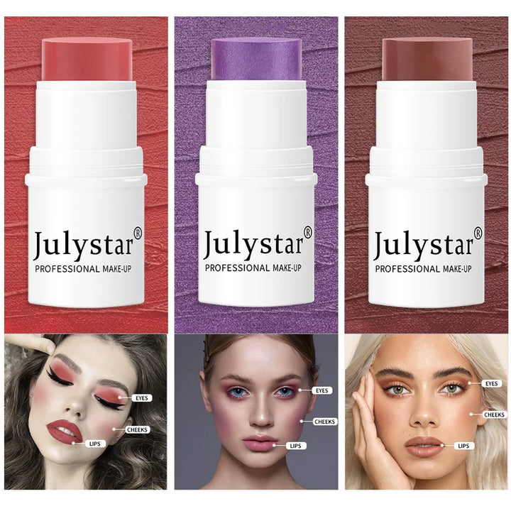 Face Brown Contouring Bronzer Stick Multifunctional Highlighter Blush Silkworm Brightening Sculpt Facial Outline Shadow Cosmetic