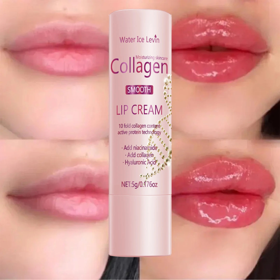 Lip Cream with Collagen, Niacinamide & Hyaluronic Acid - Moisturizing & Firming Lip Care, Smooth Lips