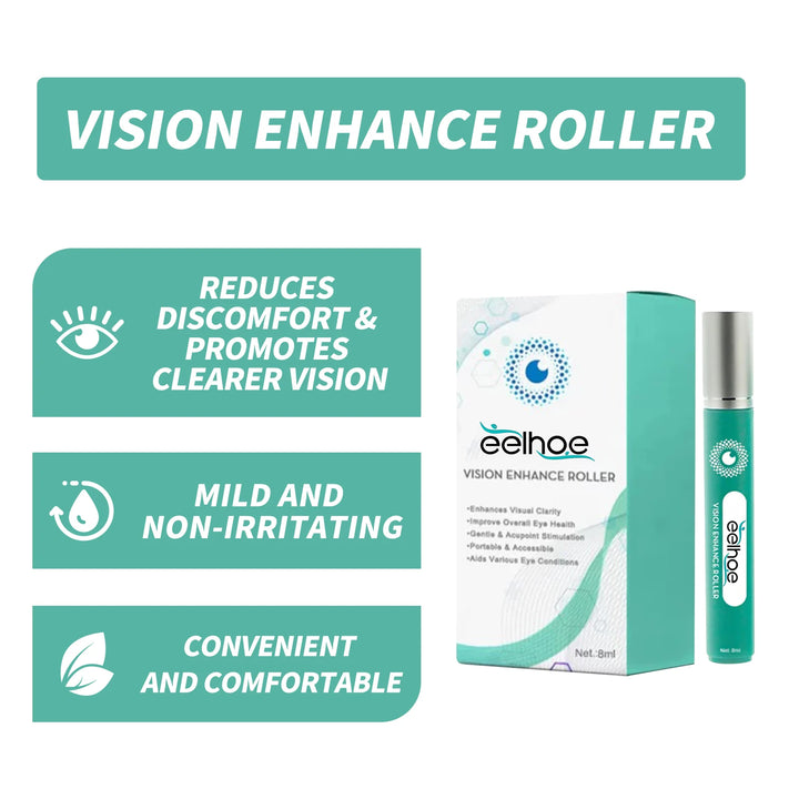 Eye Serum and Massage Roller to Relax the Eyes, Relieve Dryness and Fatigue, And Provide Eye Care Massage Eye Care