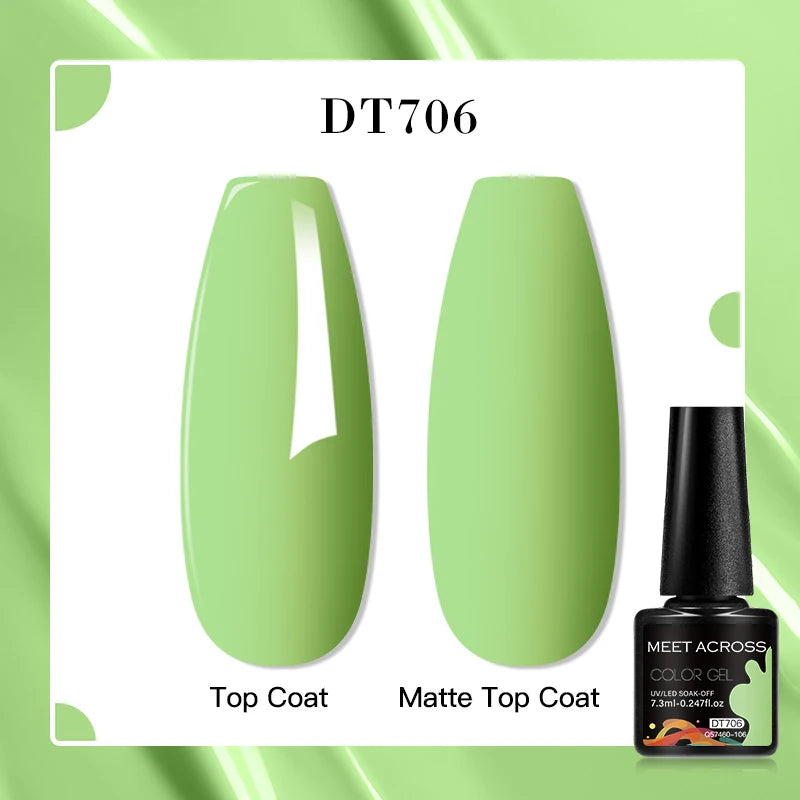 MEET ACROSS 7ml Porcelain White Cat Eye Gel Polish Holographic Glitter Magnetic Galactic Effect Gel Nail Polish Soak Off UV Gel