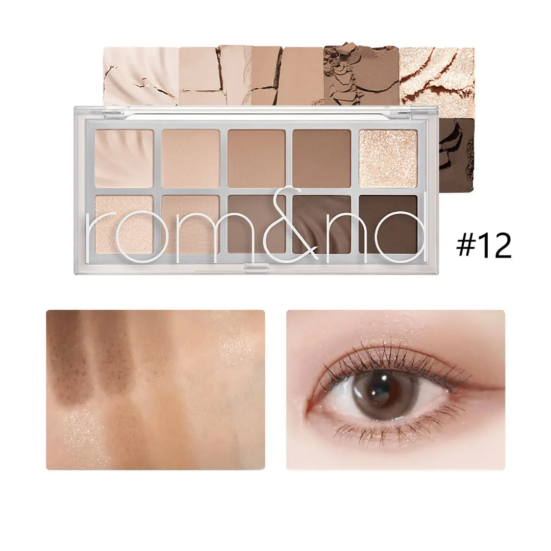rom&nd BETTER THAN PALETTE,Fine Powder Texture,Long-Lasting Pigmentation,Easy to Blend,Beginner-Friendly,K-Beauty,Korean Makeup