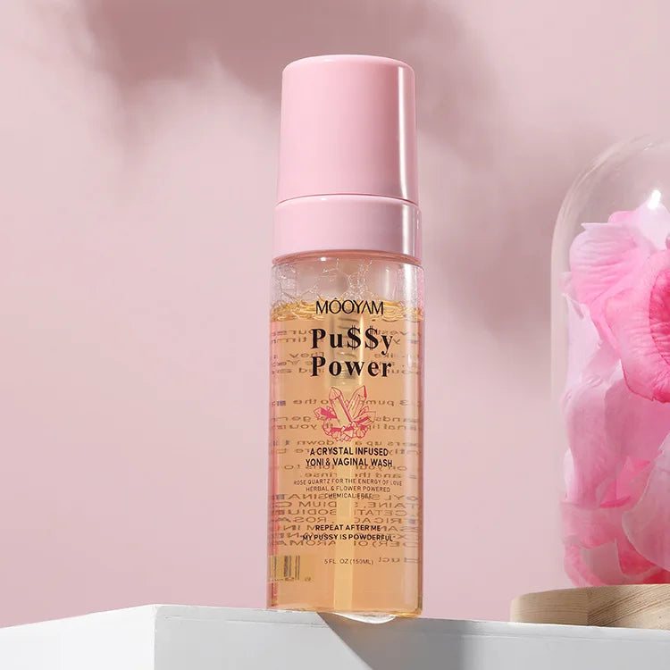 Crystal Infused Yoni And Vaginal Wash Private Clean Balanced Gently Moisturize Shower Gel, Feminine Prevent Dryness Healthy Care