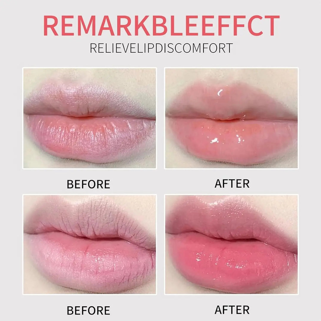 Amococo 7gx8pcs Strawberry Lip Balm Set Moisturizing Lip Mask Gift Box Care Treatment Nourishing Hydrating for Dry Lips Christmas Valentine Gift