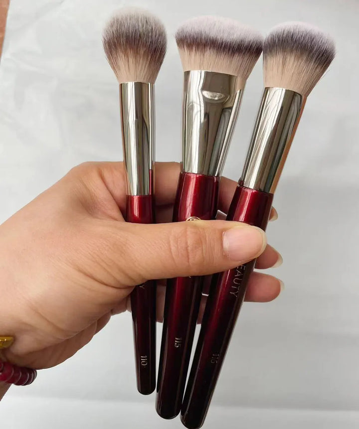 1pc 101 Contoured Foundation Makeup brushes Angled Liquid Base Concealer Make up brushes Red wood handle cosmetic tools 506