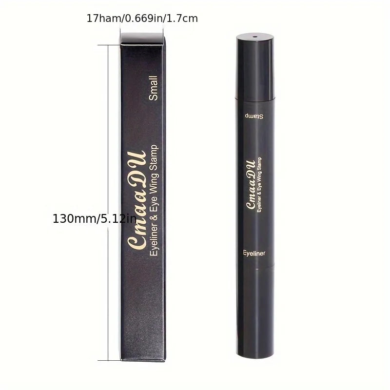 1 Pcs Black Wings Stamp Liquid Eyeliner Waterproof Smudge Proof Quick Dry Precise Tip Beginner Friendly Y2K Party & Daily Makeup