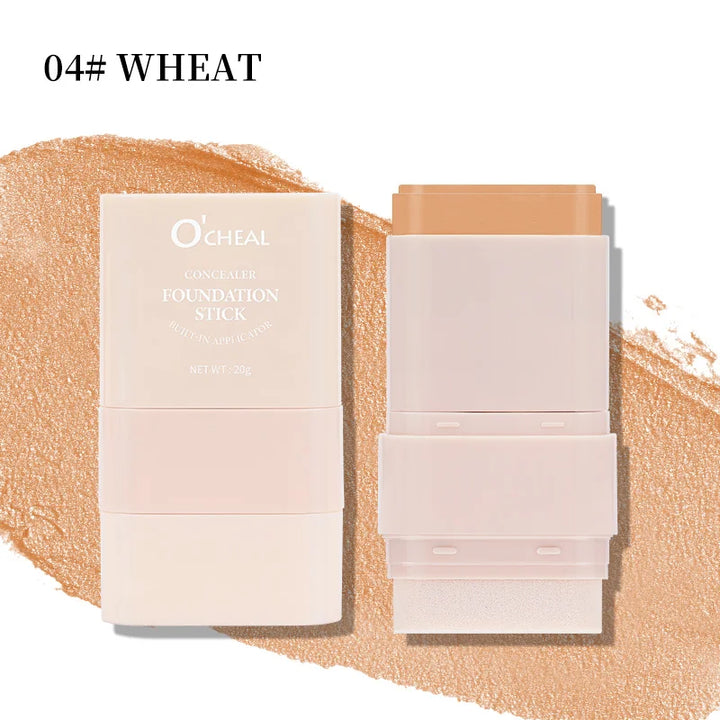 O'cheal Concealer Foundation Stick Facial Matte Bronzer Contouring Coverage Moisturizing Makeup Face Cream Portable With Sponge