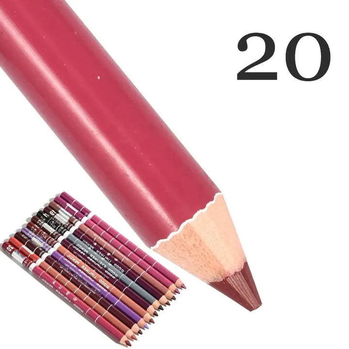 28-Colors Waterproof Lip Liner Matte Nuede Red Long Lasting Makeup Pens Non-stick Cup Lipstick Women Party Makeup Lip Cosmetics
