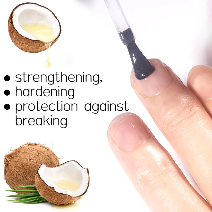 Tinovo Uno Keratin Coconut Nail Strengthening Oil Nail Art Treatment Care Nail Growth Cuticle Oil 12ML Vitamin C Enriched Polish