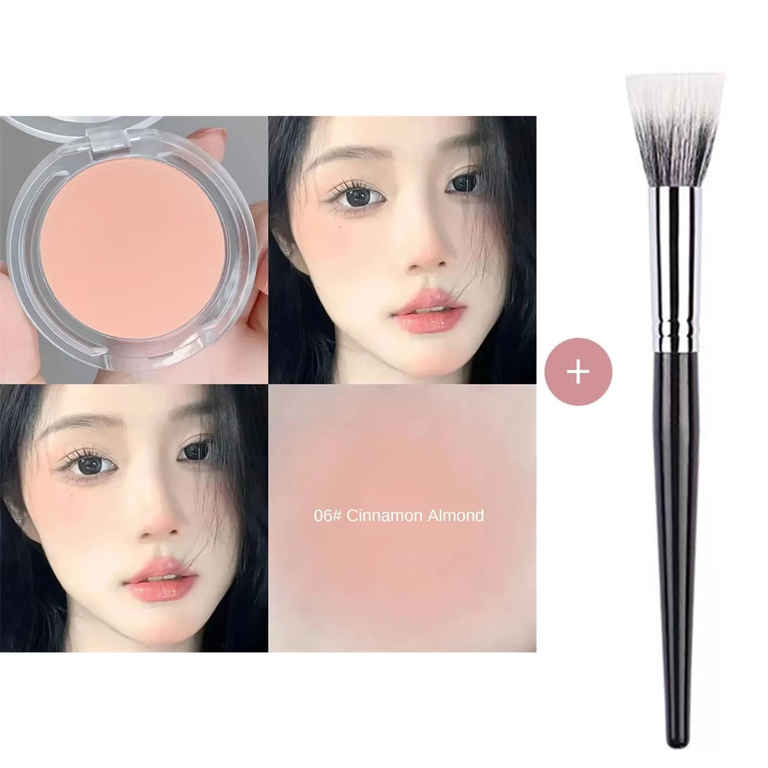Monochrome blush Matte Natural Cheek Color Brightening Face Waterproof Facial Contouring Makeup Blush Powder Soft Makeup