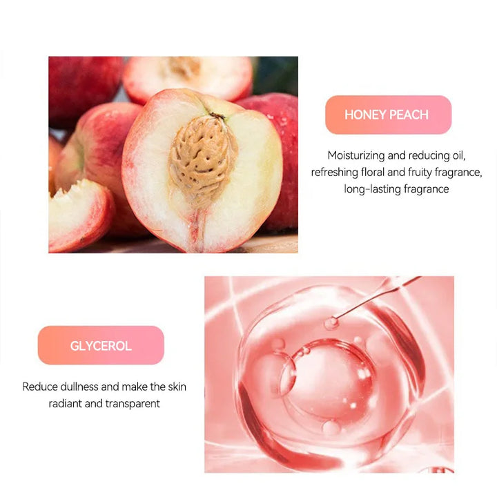 Meidian Peach Extract Body Scrub Moisturizing Cleansing Exfoliating Smooth Texture Natural Nourishing Bath Use Gentle Exfoliatio
